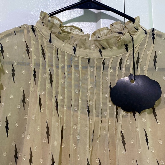 NWT ee:some Lightening Bolt Tiered Dress |Size Small - Picture 4 of 12